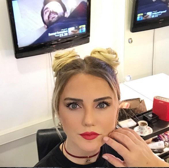 Sunucu Ece Erken, hakknda kan iddialara sosyal medya hesabndan ate pskrd .