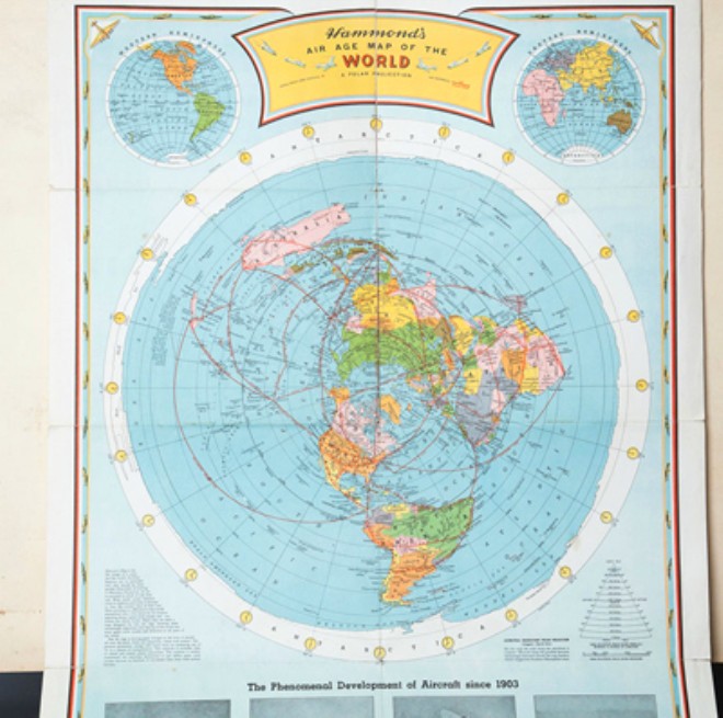 Hava yolculuu rotalarn gsteren haritalarn yan sra, ayrnt izimler de kt.