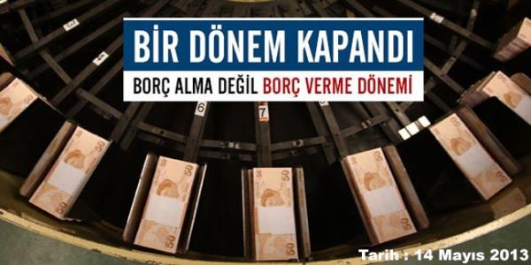 Ekonomik krizlerin ard�ndan T�rkiye’de herkesin ad�n� ezberden s�yledi�i Uluslararas� Para Fonu IMF ile 51 y�ll�k bor� ili�kisi bug�n bitti.T�rkiye, stand-by d�zenlemeleri kapsam�nda yap�lan anla�malardan kaynakl� 421 milyon dolarl�k borcun son taksitini bug�n �dedi.