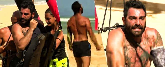 ESER WEST YNE DELLEND  <p>Survivor adasnda dokunulmazlk oyununa Eser West damga vurdu. Oyunu son anda veren Eser West yle bir delirdi ki her yann morartt. Hrsn alamayan Eser kendini denize att, bu kez dalgalar dvd.