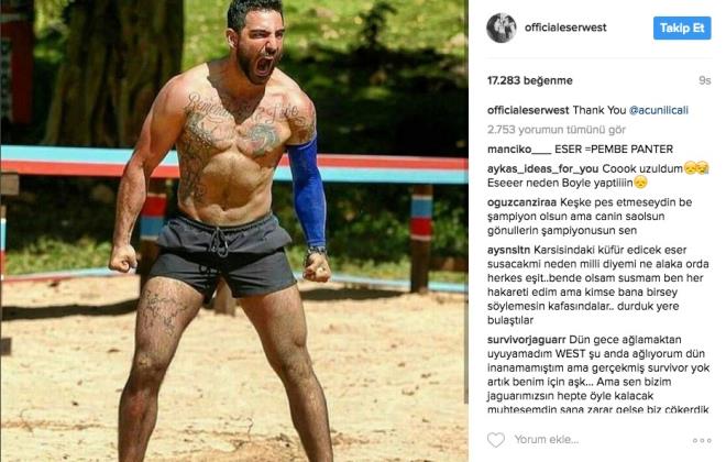 TE ESER WEST'N NSTAGRAM'DAN PAYLATII O FOTORAF