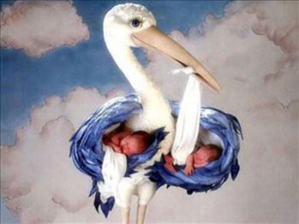 Seni leylekler getirdi yavrum...