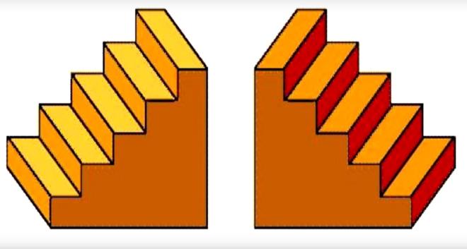 3- Merdiven<p>ncelikle grdnz resmi ksa bir sre inceleyin, neler gryorsunuz? Eer yeterince incelediyseniz grdnz gibi resimde iki tane merdiven var. Peki, bu merdivenlerden hangisini aa gitmek iin, hangisini yukar gitmek iin kullanrdnz? Genelde test sonularna gre pek ok insan soldaki merdiveni inmek iin, sadaki merdiveni de yukar kmak iin kullanmaktaym. Aslnda bu testin net bir cevab bulunmamakta nk sonu nerede yaadnza ve bir yazy hangi taraftan okumanza baladr. Ayrca gndelik hayattaki baz alkanlklarnza gre deiebiliyor. Yani gnmzdeki pek ok lkedeki gibi soldan saa doru okuyan bir lkedenseniz inmek iin soldaki merdiveni kullanacaksnz. Fakat Arapa gibi sadan sola okunan lkelerden birisindeyseniz sadaki merdiveni seme ansnz yksek. Ya da direksiyonu sada olan bir seimleriniz deiebilir.