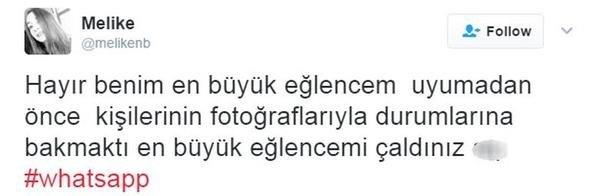 te Whatsapp'n yeni halini grenlerin tepkileri...