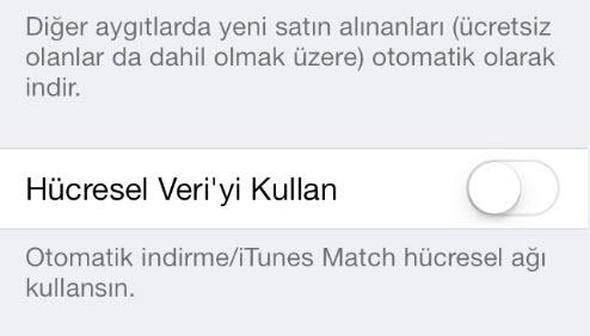 Ayrca uygulamalar gncellerken 3G'yi deil WiFi' tercih etmelisiniz. Bu hem kotanzn abuk dolmasn engelleyecek hem de arjnzn daha uzun mrl olmasn salayacak.