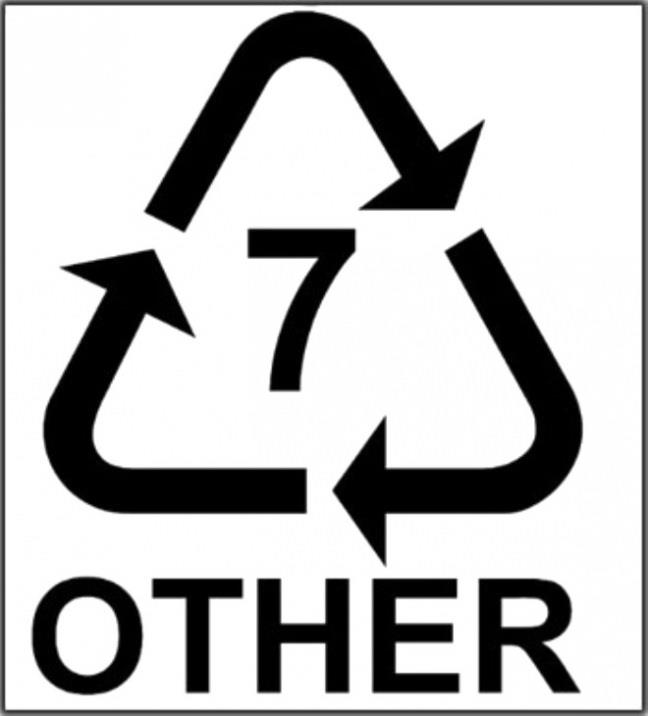 Sporcu su ieleri, biberonlar, yemek kaplarnda kullanlan bu plastiin, en tehlikeli ve uzak durulmas gereken plastik olduu syleniyor. Kark polikarbon materyallerden imal edildii iin geri dnme uygun deil. Bunun da tesinde, kullanmnda BPA (Bisphenol A) kullanld iin yemee ya da iecee kimyasallar kartrabiliyor.