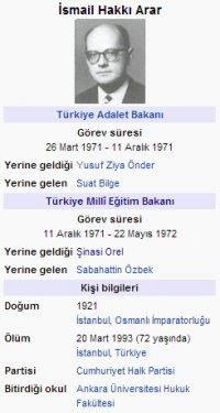 Cumhuriyetten bu yana Milli E�itim Bakanlar�