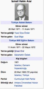 Cumhuriyetten bu yana Milli E�itim Bakanlar�