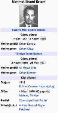 Cumhuriyetten bu yana Milli E�itim Bakanlar�