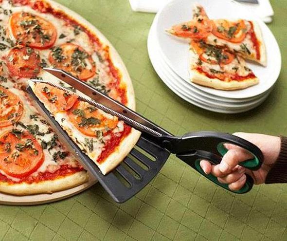 Pizza kesmek iin en ideal yntem
