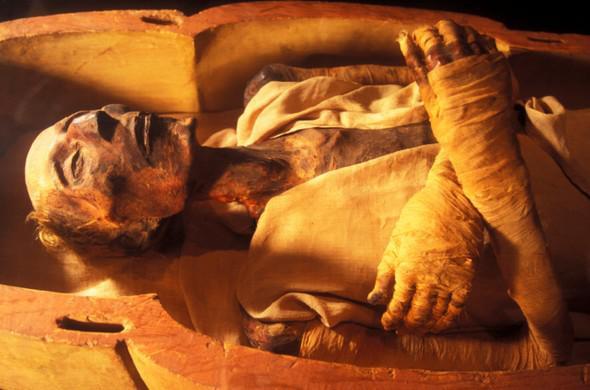 Msrllar, tm organlar karp, bedeni iten da tuzlu bir karmla kaplyorlard. Aradan 40 gn getiinde, tuzlama ilemi geriye kalan tm nemi emmi oluyordu.