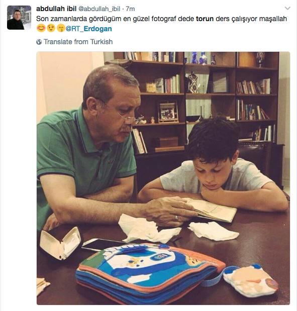 te Twitter'da Erdoan ve torunuyla ilgili yaplan yorumlardan birka...