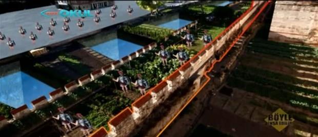 Mzrakl askerlerin bulunduu blm geilse bile dman 7 etreyi bulan orta surlar karlard.