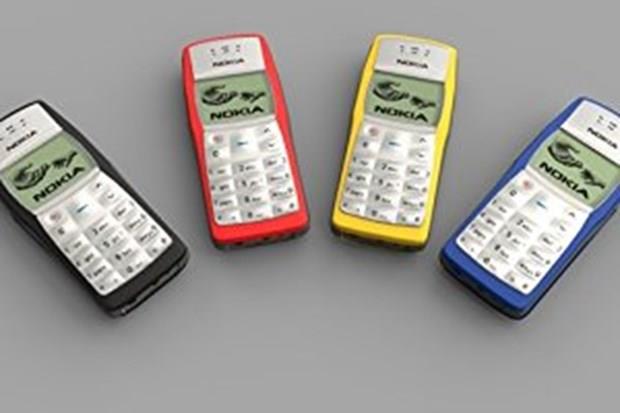 1- Nokia 1100  <br>  Boyut: 106 x 46 x 20 mm