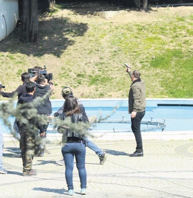 erde' dizisinin nceki gn Maka Park'nda yaplan ekimlerinde gergin anlar yaand.