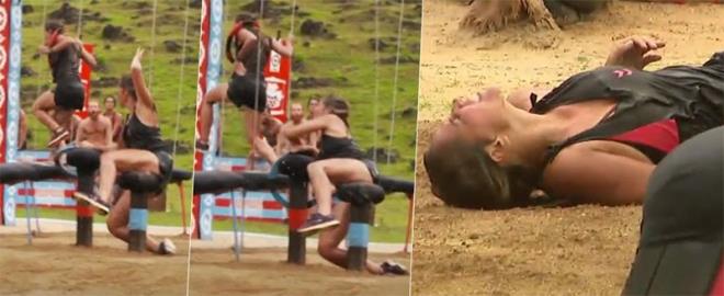 letiim dl oyunu parkurunda aya kayan Berna bir anda kendisini yerde buldu. Ac iinde kvranan Berna'ya Dr. Metin Ku mdahalede bulundu.