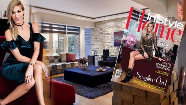 Model ve sunucu ala ikel, oullar Kuzey (7) ve Uzay (5) ile yaad Balmumcu&#8217;daki 800 metrekarelik drt katl villasnn kaplarn InStyle Home ubat says iin at.