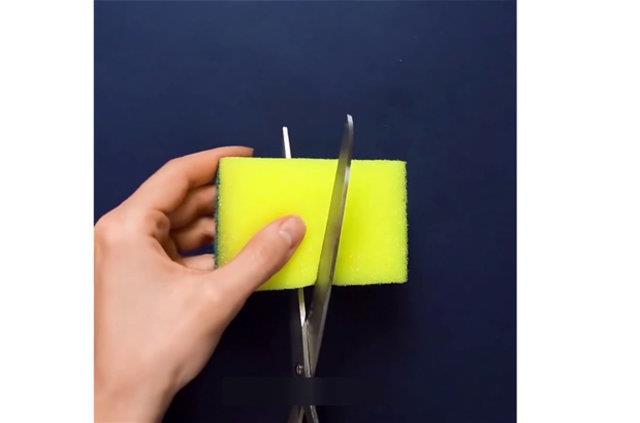 ELERN N SNGERLE KOLAYCA TEMZLEYN    Sngeri ikiye kesiniz.