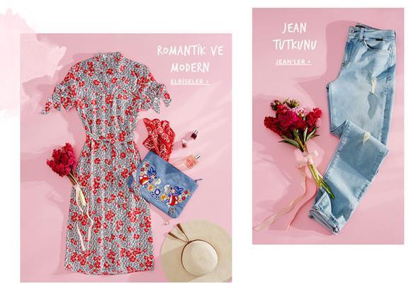 Mavi&#8217;nin iekli elbiseleri romantik anneler iin. (129 TL.)