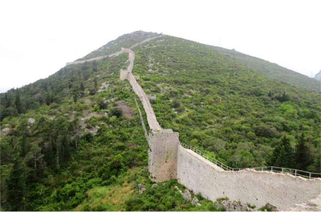 Ston ehrinin duvarlar (Hrvatistan)