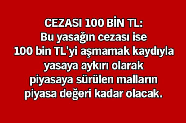 ki satnn yasaklanmasn dzenleyen maddesi, 9 Eyll Pazartesi itibariyle yrrle girecek.