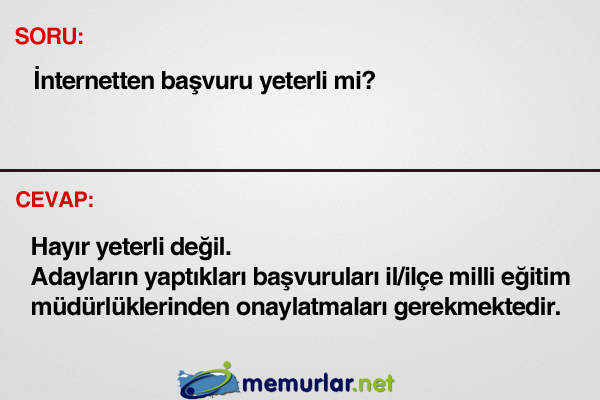2 ila 6 Eyll arasnda retmen atama bavurular alnacaktr.   <p><b>te sk sorulan sorular ve cevaplar</b></p>