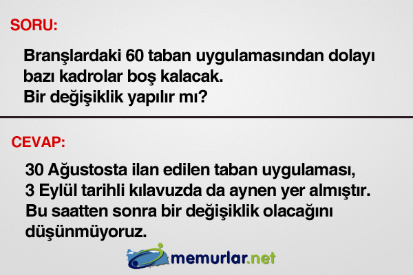 2 ila 6 Eyll arasnda retmen atama bavurular alnacaktr.   <p><b>te sk sorulan sorular ve cevaplar</b></p>