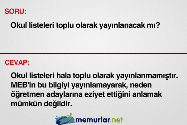 2 ila 6 Eyll arasnda retmen atama bavurular alnacaktr.   <p><b>te sk sorulan sorular ve cevaplar</b></p>