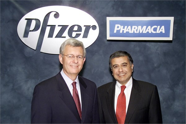 ABD&#8217;li ila devi Pfizer, 2003 ylnda sveli irket Pharmacia Corporation&#8217; 89,2 milyar dolara satn ald.