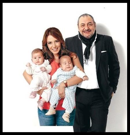 Oyuncu Deniz Uur ile Gazeteci Reha Muhtar'n ikizleri byd.