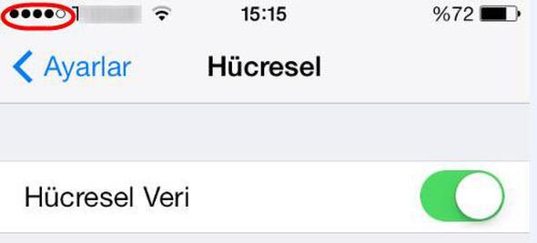 Operatrler her ne kadar Trkiye'nin drt bir yanndan kesintisiz ebeke sinyali sunduunu iddia etse de gerekte durum pek de yle deil. Frekansn dk olduu durumlarda 3G'yi veya 4G'yi kapatmalsnz. nternete 3G hznda balanmak iin fazladan g harcayan iPhone bu nedenle arj da hzl tketir.