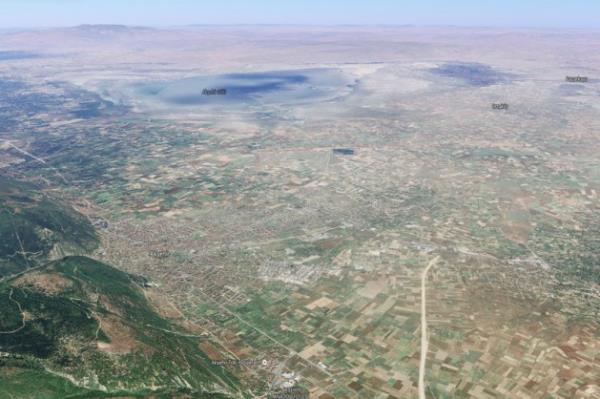 Ksa zamanda byk bir ksm kuruyan Akehir gl ve Akehir