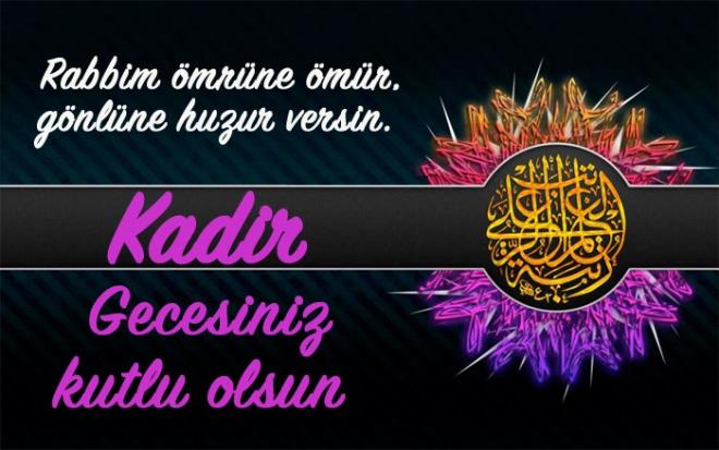 *Bu gece kulun yalvar ve yakarlarn Yce Mevla'ya sunaca ve O'nun sonsuz affndan, merhametinden, iyiliinden bol bol yararlanaca umut, huzur ve mjde gecesidir Kadir gecesiniz hayrl olsun! *Borlarmzdan, ceza ve gnahlarmzdan kurtulmak iin bu gece dua edelim Allah affeden ve balayandr, unutmayalm Eller semaya kalkp, yrekler bir atnca bu gece, gzler sevin yalaryla dolacak Kadir Geceniz mbarek, dualarnz kabul olsun.
