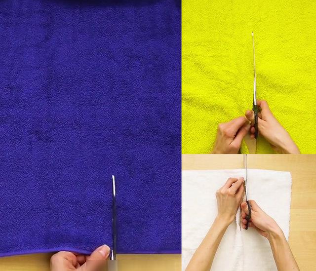 Eski bez kumalarndan banyo paspas (hals) yapmak mmkn.