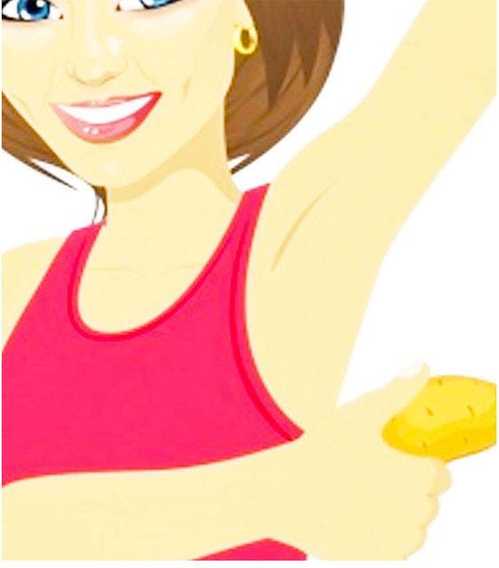 Patates doal beyazlatma iin mkemmel bir sebzedir. Hafif asitli olan patatesi koltuk alt kararmalarndan kurtulmak iin kullanabilirsiniz. Bunun iin ilk nce patatesleri dilimleyin.