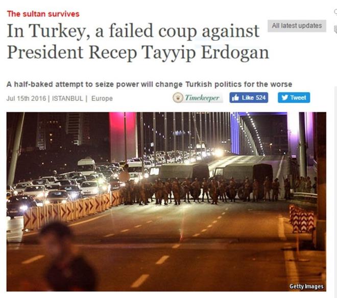 The Economist, "Darbe Nasl Baarl Olurdu" Haberi