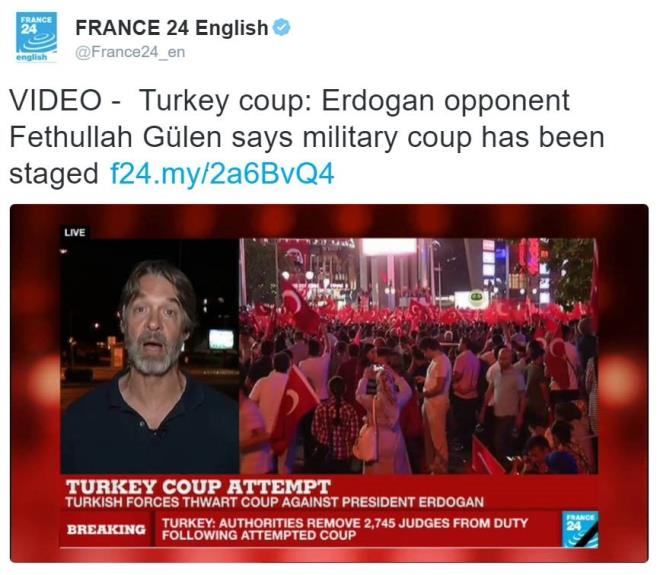 France 24: "Glen Darbe Kurgu/Senaryo Diyor"