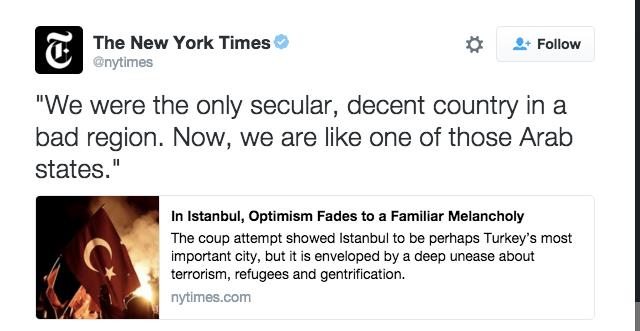 NYT: "Seklerler Iin Kt Haber, Biz Artk Arap lkeleri Gibiyiz"