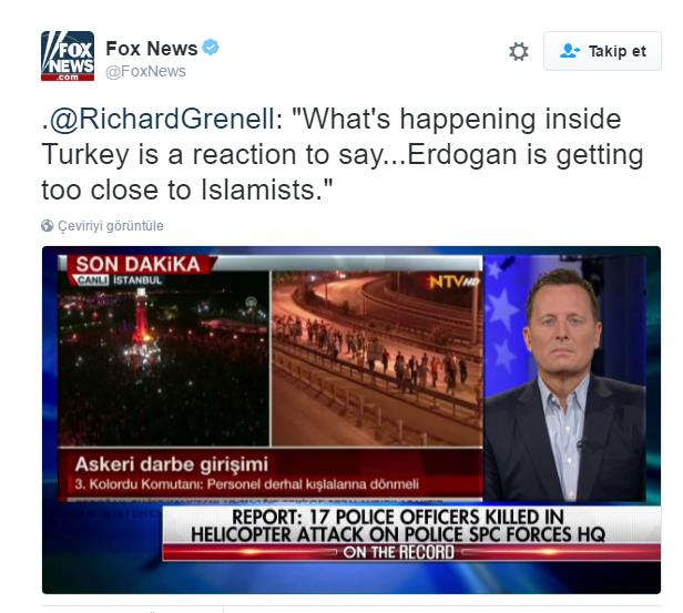 Fox News: "Erdoan slamclara Daha ok Yaklayor"