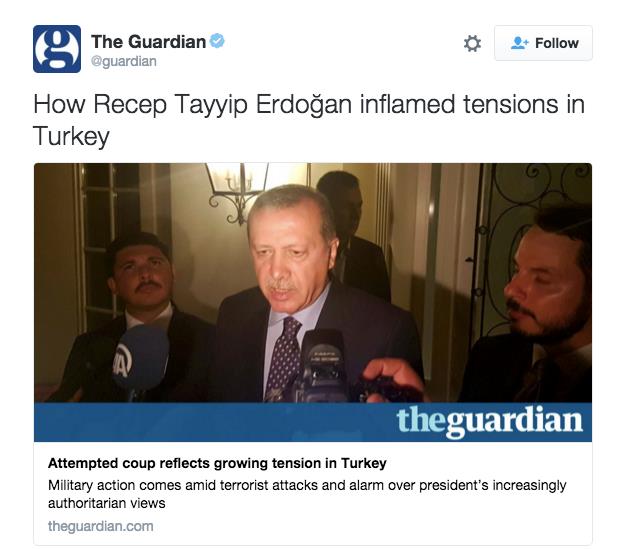 The Guardian: "Erdoan Trkiye'nin Tansiyonunu Nasl Ykseltti"