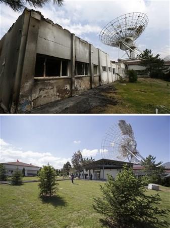 Darbeciler, vatandalara bilgi eriimini engellemek iin TRKSAT'n Glba yerlekesini sava uaklar ile bombalad. Saldrda zarar gren TRKSAT'n binasnn bir ksm yklrken dier ksm da darbe giriiminin unutulmamas iin mze haline getirildi.