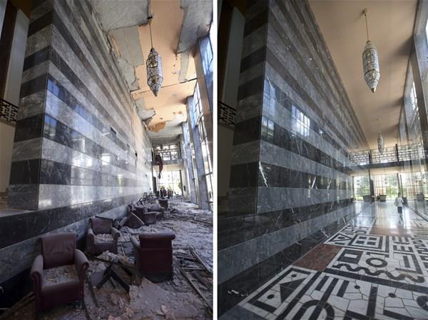 Kurulduu gnden beri hibir saldrya maruz kalmayan Trkiye Byk Millet Meclisi de  o gece darbecilerin hedefi oldu. Sava uaklar tarafndan bombalanan meclis yerlekesi ar hasar grd. TBMM kulisi, aslna uygun olarak onarld.