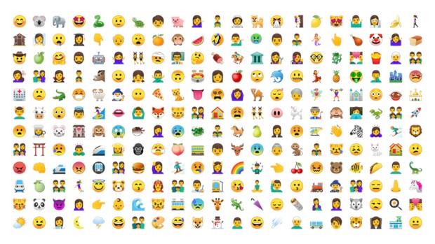 Google, yeni s�r�m ile emoji'leri de ba�tan a�a��ya yeniledi.