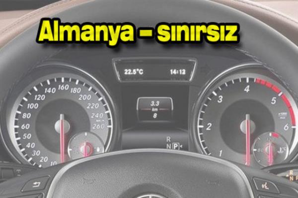 Otoyola sahip Avrupa lkelerinin birounda hz limiti saatte 110 km ile 130 km arasnda deiiyor. Yollarn durumuna gre bu limit bazen snrsz da olabiliyor.