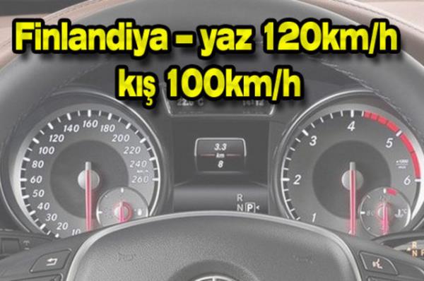 Otoyola sahip Avrupa lkelerinin birounda hz limiti saatte 110 km ile 130 km arasnda deiiyor. Yollarn durumuna gre bu limit bazen snrsz da olabiliyor.