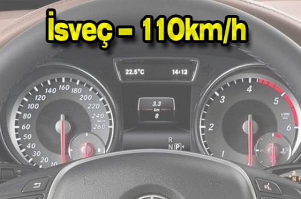 Otoyola sahip Avrupa lkelerinin birounda hz limiti saatte 110 km ile 130 km arasnda deiiyor. Yollarn durumuna gre bu limit bazen snrsz da olabiliyor.