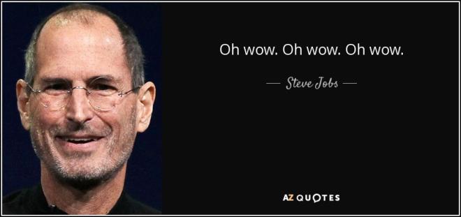 7. Oh vov... oh vov... oh vov...<p>    Steve Jobs'un son szleri, kz kardei Mona Simpson'a gre ailesine bakarken "Vay canna. Vay canna. Vay canna." (orijinaliyle "Oh wow. Oh wow. Oh wow") demek olmutu.