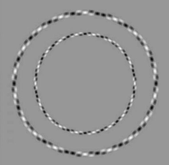 Yan yana olan bu daireleri arka arkaya gryorsanz armayn. Beynimizdeki derinlik algs mekanizmas objeleri 3 boyutlu olarak grmemizi salyor.