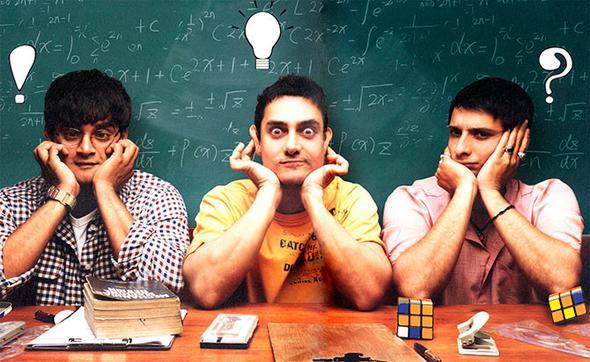 3 Idiots (3 Aptal)  <p>  Bollywood'un nemli yapmlarndan birisi olan 3 Aptal, 2009 ylnda ekildi. Aslen bir sistem eletirisi olan bu yapm,  mhendislik rencisinin hayatn anlatyor. Yayna girdii ilk andan itibaren haslat rekorlar kran ve hala izlenmeye devam eden bu filmde Aamir Khan, Boman Irani, Kareena Kapoor gibi nemli oyuncular yer alyor.