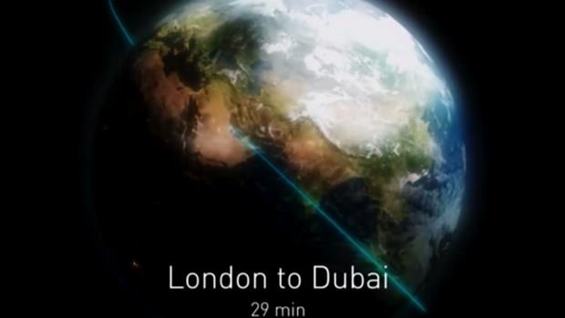 Bu hzn yolcu uaklarnn hznn yaklak 3 kat olduunun altn izen Musk, bu sistem ile u anda 8 saat sren Londra New York uuunun 29 dakikaya deceini belirtti.